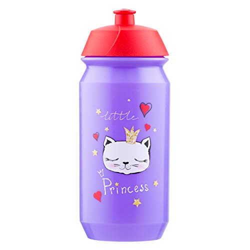 Baagl Schule Trinkflasche für Mädchen - Kinder Wasserflasche für Unterwegs - BPA frei, 500 ml - Katze von Baagl