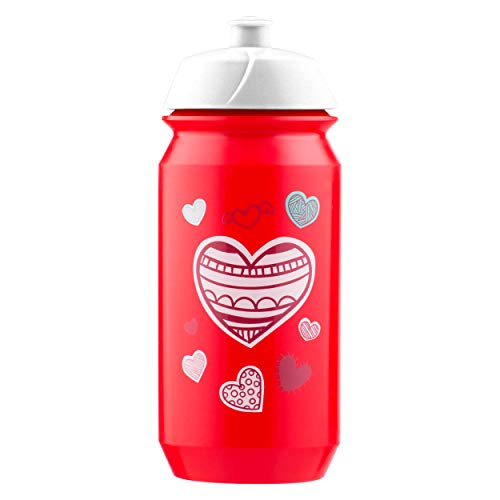 Baagl Schule Trinkflasche für Mädchen - Kinder Wasserflasche für Unterwegs - BPA frei, 500 ml (Herz) von Baagl