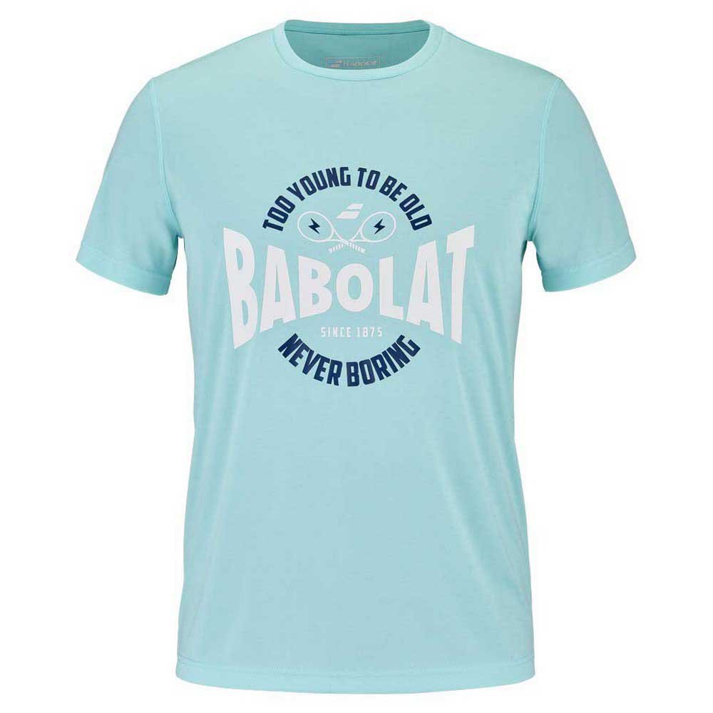Babolat Exercise Graphic Short Sleeve T-shirt Blau S Mann von Babolat