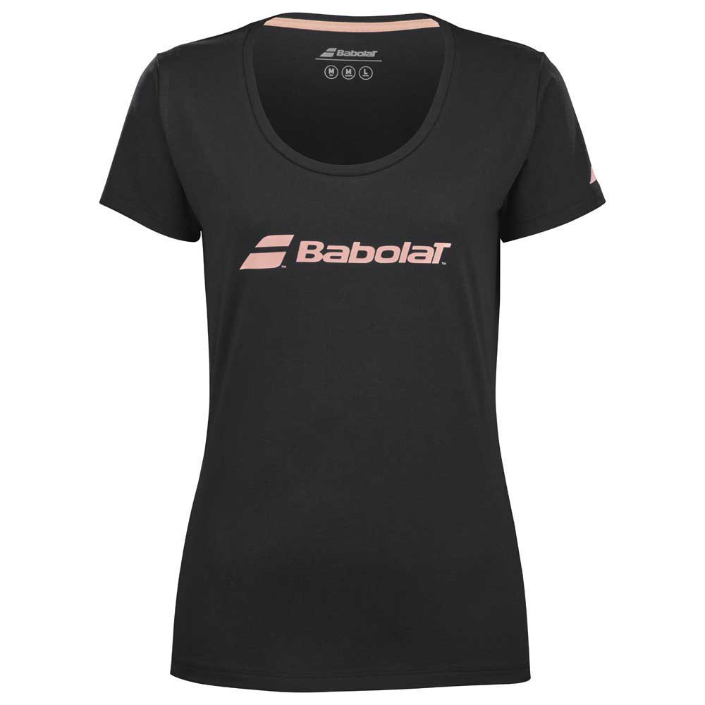Babolat Exercise Short Sleeve T-shirt Schwarz S Frau von Babolat