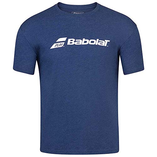 Babolat Exercise Tee Boy Unisex Kinder T-Shirt, Blau (Estate Blue), Meliert, Einheitsgröße von Babolat