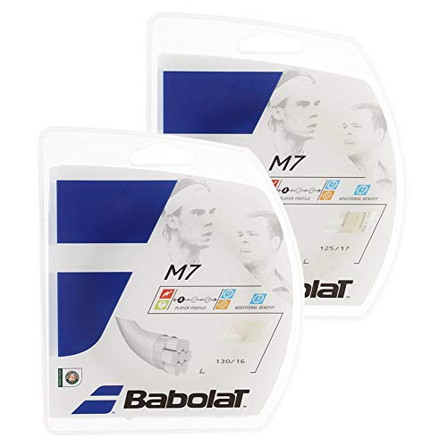 Babolat M7 String Set, Unisex, M7, beige, 1.3 mm von Babolat