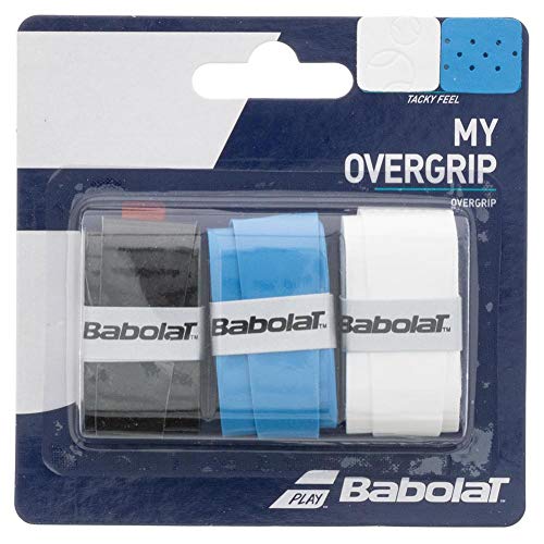 Babolat My Overgrip Schwarz, Weiß, Blau Tennisovergrip 3er Pack von Babolat