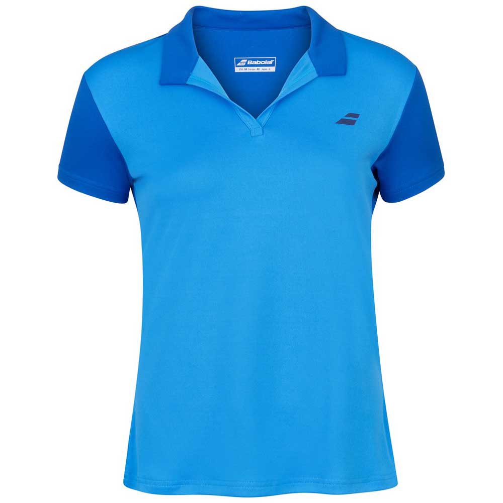 Babolat Play Short Sleeve Polo Blau L Frau von Babolat