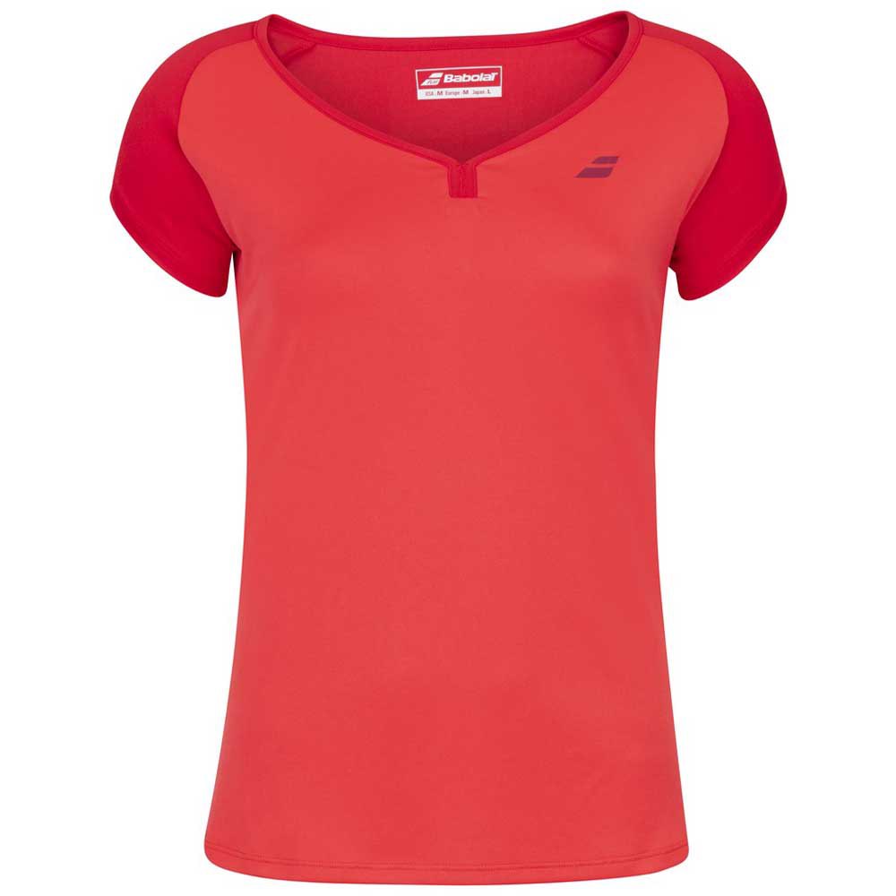 Babolat Play Short Sleeve T-shirt Rot XL Frau von Babolat