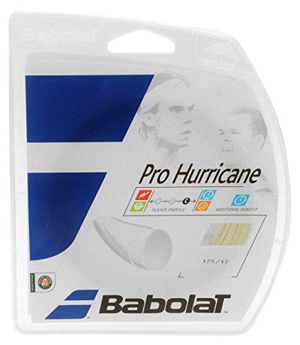 Babolat Pro Hurricane Saite, Unisex, 241104, natürliches weiß, Size 125/12 m von Babolat
