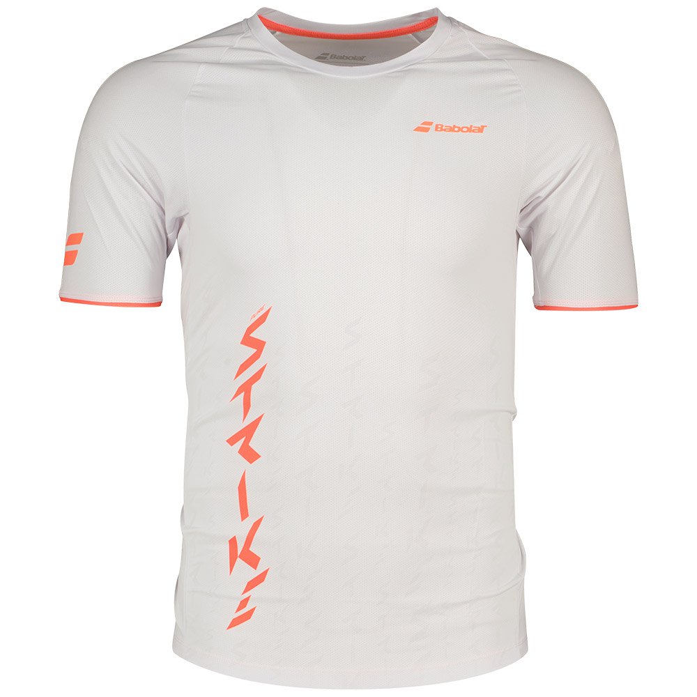 Babolat Strike Short Sleeve T-shirt Weiß 2XL Mann von Babolat