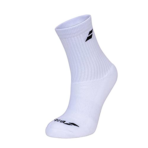 Babolat 3 Pairs Pack Unisex - Erwachsene Socken L Weiß von Babolat
