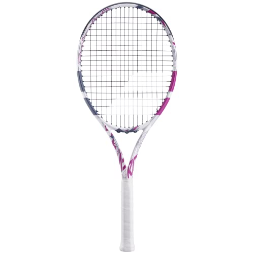 Babolat - Tennisschläger für Erwachsene Evo Aero Lite P - Leichter Schläger für Damen oder Herren - Besaitet mit Spin Alpha- Rahmen für Leichtigkeit und Power beim Spielen - Größe 2 - Farbe: Weiß/Pink von Babolat