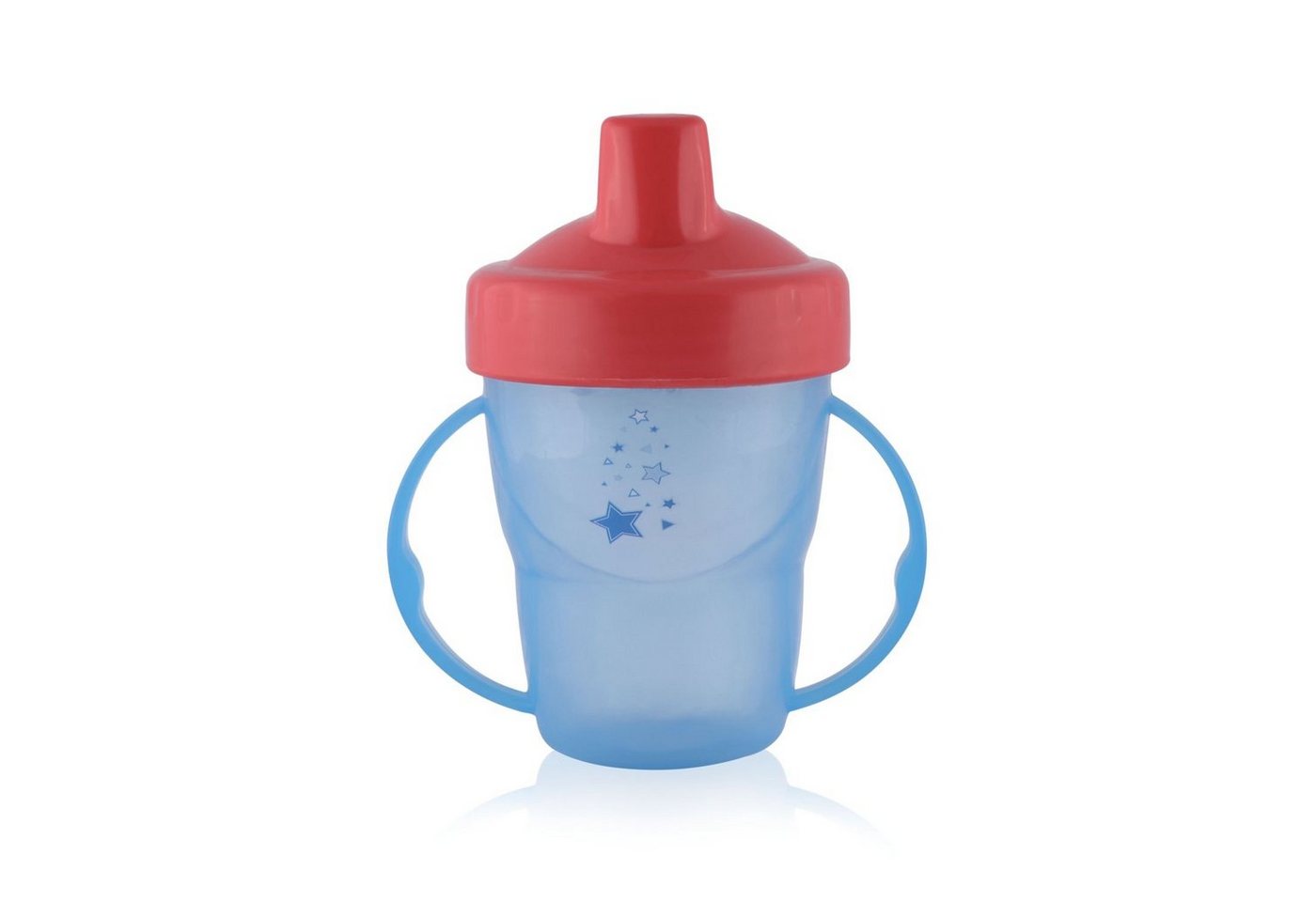 Baby Care Trinkflasche Henkelbecher 210 ml, Schnabeltasse, hartes Mundstück, Haltegriffe von Baby Care