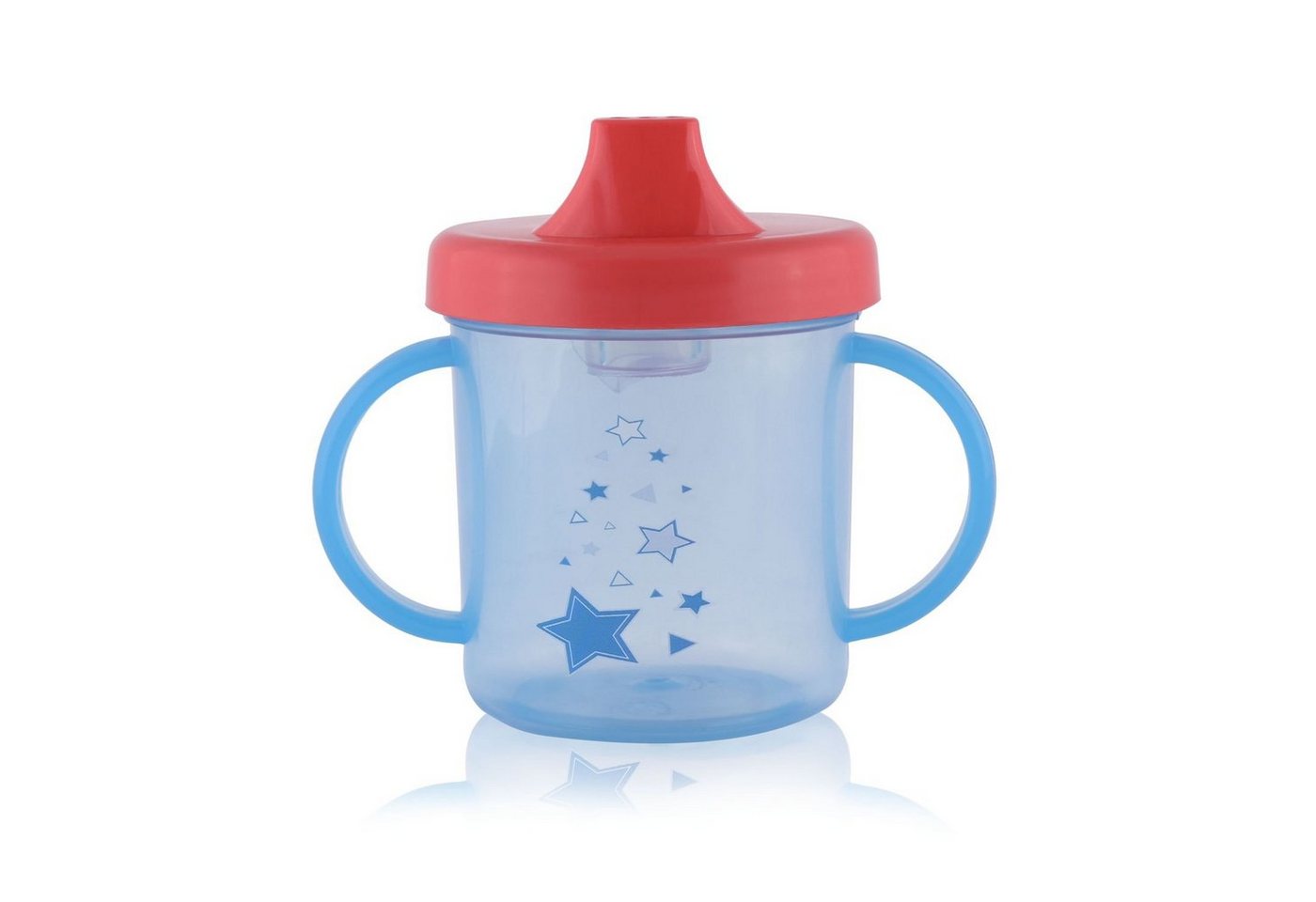 Baby Care Trinkflasche Henkelbecher Trinkbecher 210ml, Haltegriffe, hartes Mundstück von Baby Care
