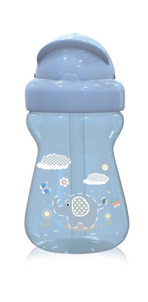 Baby Care Trinkflasche Kinder Trinkflasche 200 ml, Sport-Sipper Mini Tiere, Strohhalm, Deckel von Baby Care