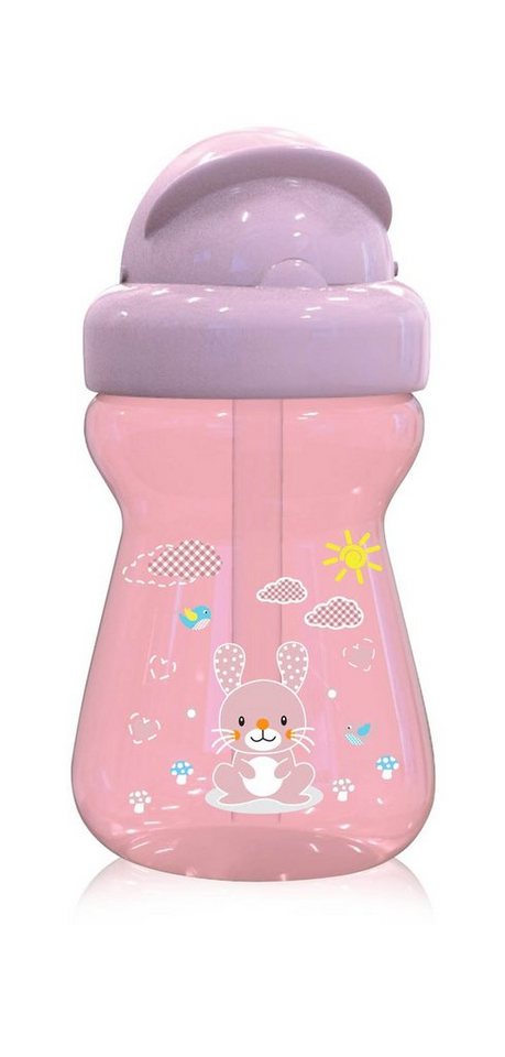 Baby Care Trinkflasche Kinder Trinkflasche 200 ml, Sport-Sipper Mini Tiere, Strohhalm, Deckel von Baby Care
