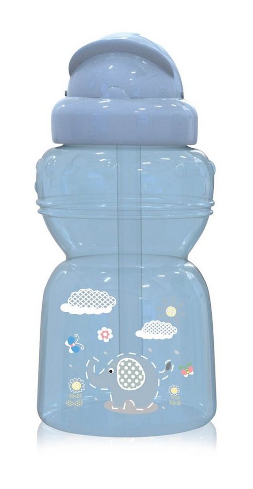 Baby Care Trinkflasche Kinder Trinkflasche 325 ml, Sport-Sipper Tiere Schutzdeckel Strohhalm von Baby Care
