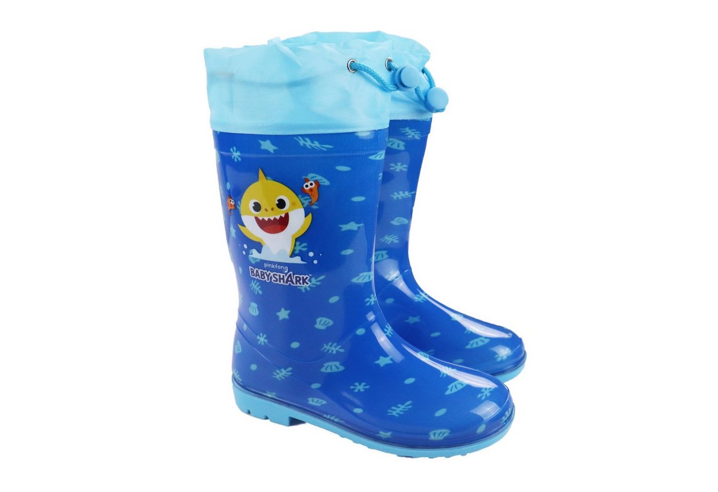 Baby Shark Baby Shark Haie Kinder Stiefel Regenstiefel Gummistiefel Gr. 23 bis 32 von Baby Shark