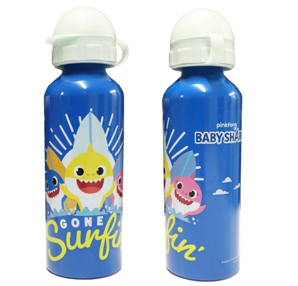 Baby Shark Trinkflasche Baby Shark Haie Kinder Aluminium Wasserflasche Flasche 520 ml von Baby Shark