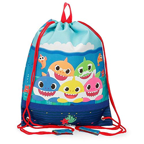 Baby Shark Happy Family Lunchsack Blau 27x34 cms Polyester von Baby Shark