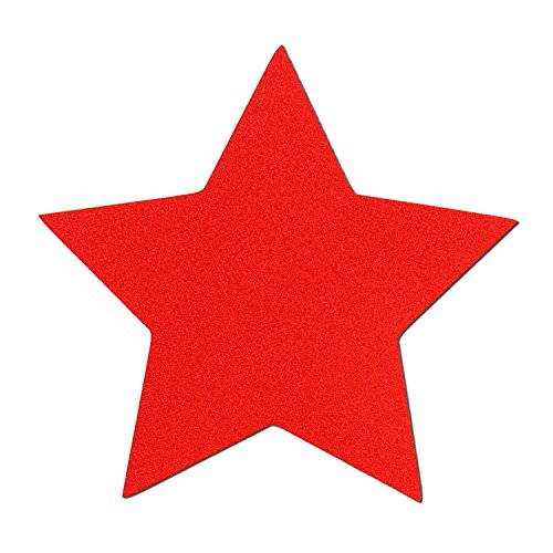 Reflektor Aufkleber Stern, Reflexfolie Sticker, reflektierender Aufkleber Stern (rot, 6,5 x 6,5 cm) von Baby-Sicherheits-Reflektor