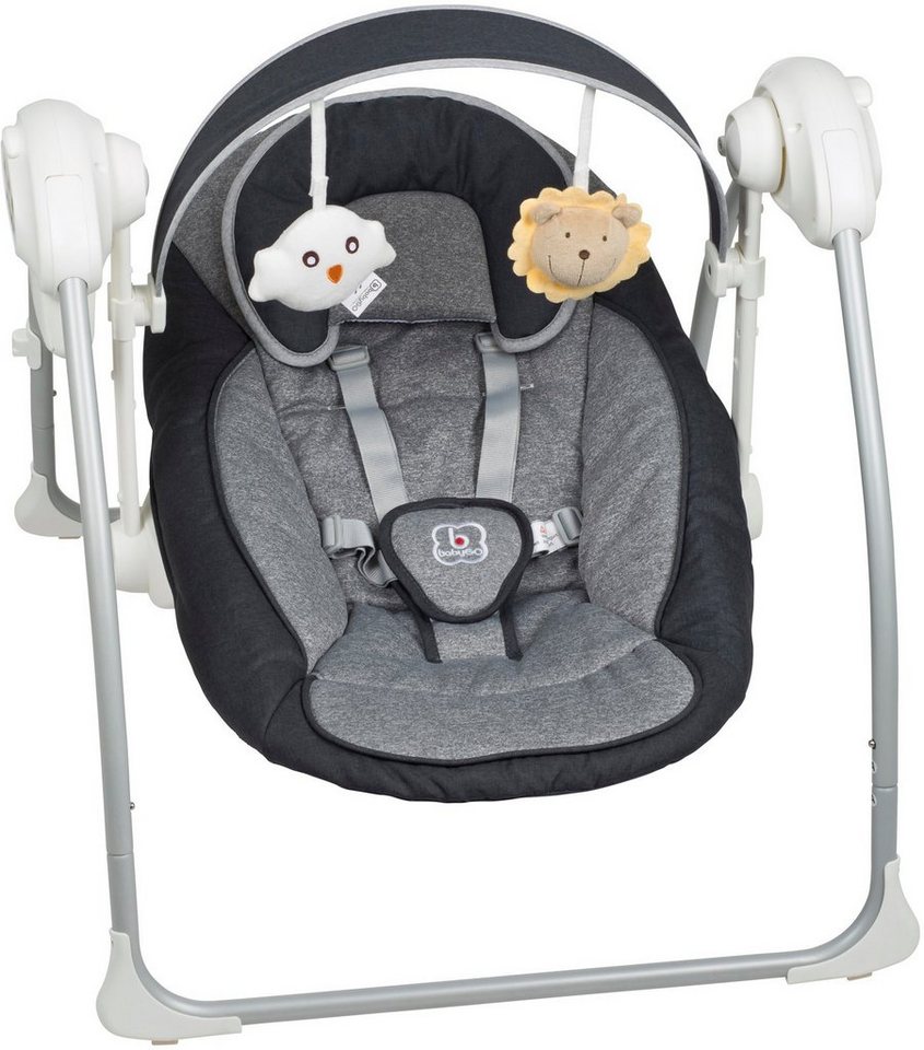 BabyGo Babywippe Dandly, anthracite, elektrisch, mit Sound von BabyGo