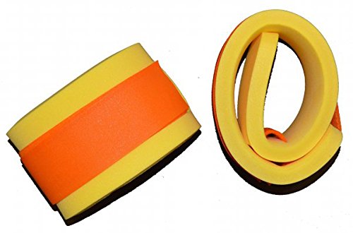 Schwimmbänder Armschwimmer Beinschwimmer 300x80x38mm Starker Auftrieb NEU&Original (Gelb) Klettbänder Klettverschluss farblich sortiert von Babysplash