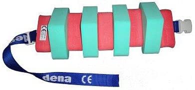 Schwimmgürtel Kinder Farbe Grün/Rot mit Sicherheitsverschluß 60cm Länge, verstellbarem Gurtband und abnehmbaren Plastazote-Schwimmern. Geeignet für Schwimmtraining. Nur so viel Hilfe wie nötig! von Babysplash