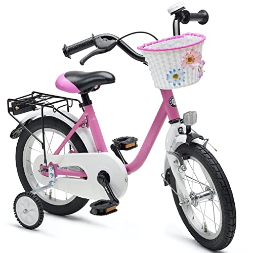 Bachtenkirch Qualitäts Kinderfahrrad 12,5 Zoll matt Pink Mädchen Kinderrad Fahrrad ab 3 Jahre von Bachtenkirch