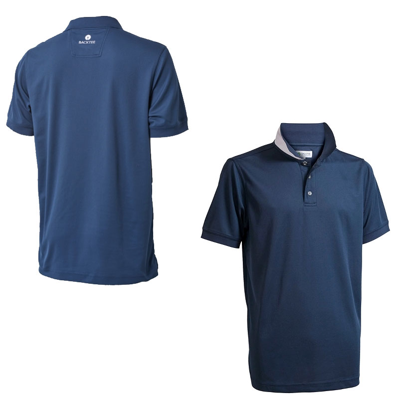 'BackTee Golf Performance Herrenpolo (77268) navy' von BackTee