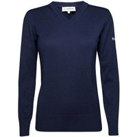 Backtee Ladies Organic Casual Sweater Strick Pullover navy von Backtee