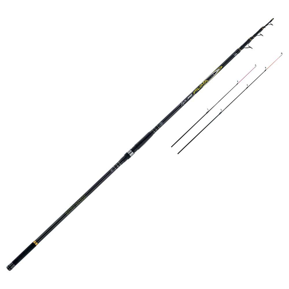 Bad Bass Piuma Double Tip Telescopic Surfcasting Rod Silber 4.50 m / 60-80 g von Bad Bass