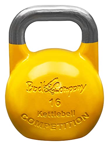 Bad Company Competition Kettlebell I Kugelhantel aus Stahl I Schwunghantel Workout in verschiedenen Gewichtsstufen I 16 kg von Bad Company