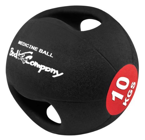 Bad Company I Pro-Grip Medizinball I Fitnessball mit Doppelgriff I Einzeln oder im Set I 10 Kg von Bad Company