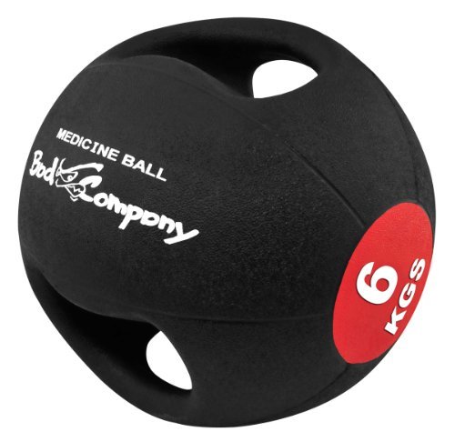 Bad Company I Pro-Grip Medizinball I Fitnessball mit Doppelgriff I Einzeln oder im Set I 6 Kg von Bad Company