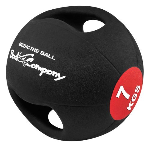Bad Company I Pro-Grip Medizinball I Fitnessball mit Doppelgriff I Einzeln oder im Set I 7 Kg von Bad Company