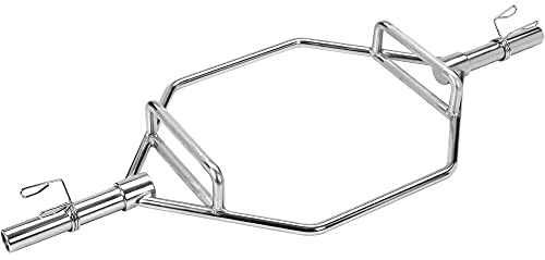 Bad Company Hexagon Hantelstange inkl. Verschlüssen für Kniebeugen, Kreuz- und Schulterheben als 30/31 mm oder 50/51 mm Variante I Max. Gewichtsbelastung von bis zu 350 kg (50/51 mm) von Bad Company