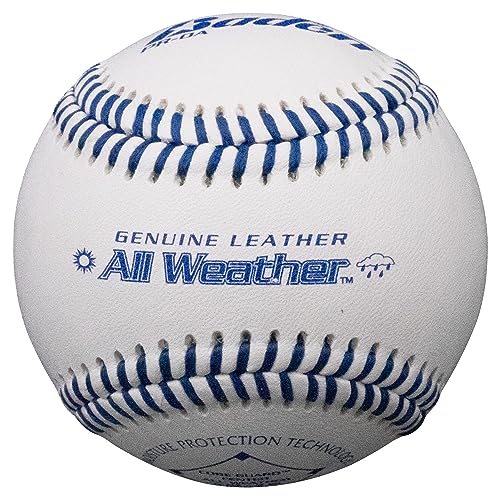 Baden Allwetter-Baseballs, echtes Leder, offizielle Größe (1 Dutzend) von Baden
