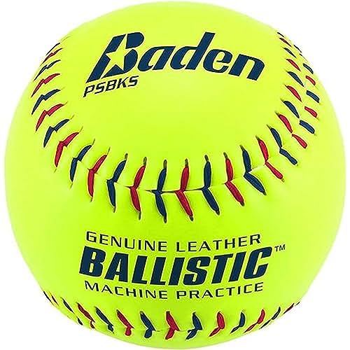 Baden Ballistic Leder Pitching Machine Softball, (One Dutzend) 30,5 cm von Baden