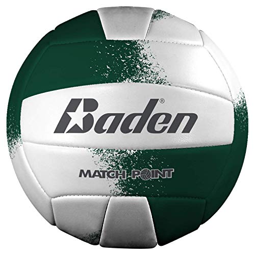 Baden Unisex-Erwachsene BVSL14 Outdoor Volleyball, Waldgrün/Weiß, Official von Baden