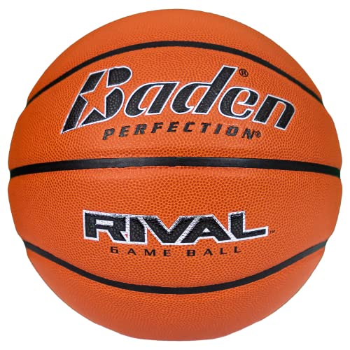 Baden Rival Game Basketball - Size 7 (29.5"), Orange von Baden
