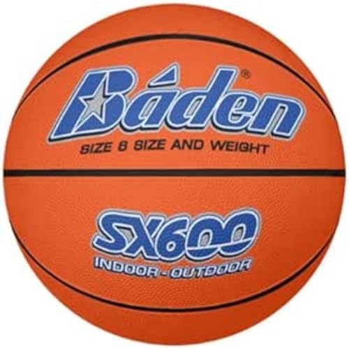 Baden Unisex Sx600 SX Range Basketball aus Verbundkautschuk, für drinnen und draußen, Orange, Größe 39 von Baden