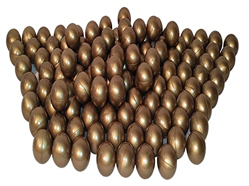 100 Bio Bällebad Bälle aus nachwachsenden Zuckerrohrrohstoffen (7cm Ø, Gold) von Bällebad24
