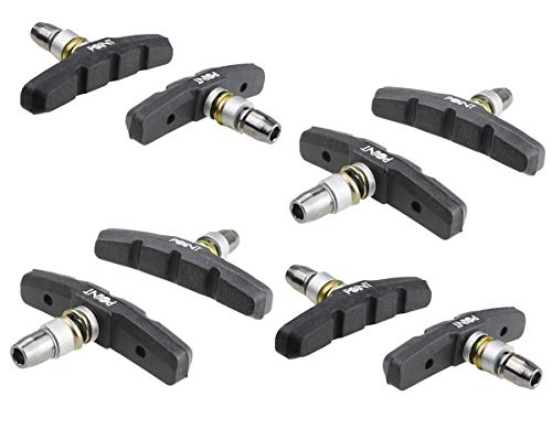 Bärwinkel Point Bremsschuhe, 4 Paar (8 Stück), Modell Classic, für V-Brake, 70 mm, schwarz von Bärwinkel