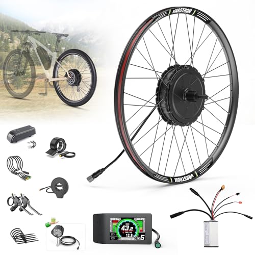 Bafang E-Bike Umbausat 48V 750W Hinterradmotor -Fit 28" 700C Rad, G0900 E-Bike Umbausatz inkl Hinterrad Kassettennabenmotor mit Felge, 500C Display, PAS-Sensor für City- und Mountainbikes von Bafang