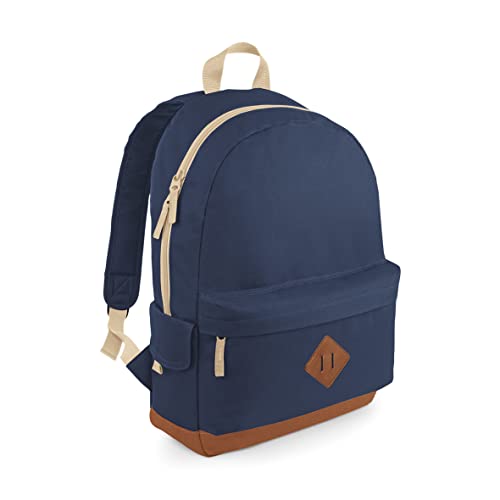 BagBase Heritage Backpack, French Navy, 45 x 31 x 19 cm von BagBase