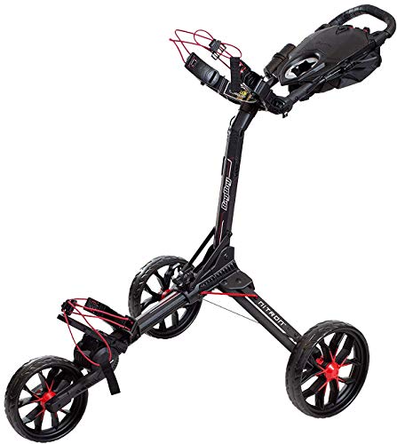 Bag Boy Nitron Trolley 3 Wheel Golf Trolley Auto Öffnen/Schließen - Schwarz/Rot von Bag Boy