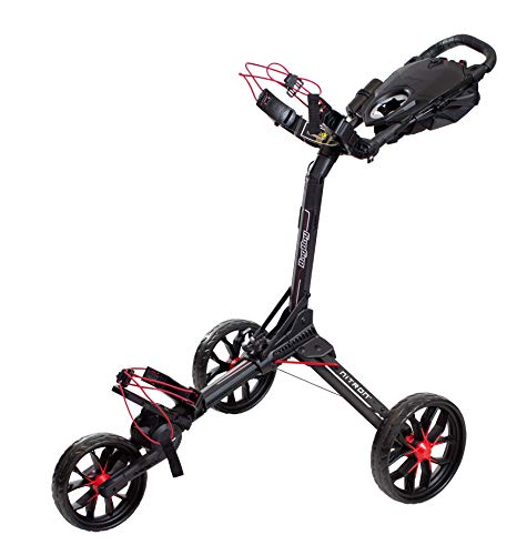 Bag Boy Nitron Golfwagen, Unisex, BagBoy Nitron Golf Push Cart, schwarz/red von Bag Boy