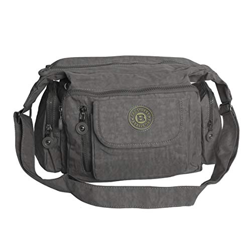 Bag Street - Umhängetasche Crossbag Bodybag Messengertasche Reisetasche Nylon (Grau) - präsentiert von ZMOKA® von Bag Street - präsentiert von ZMOKA