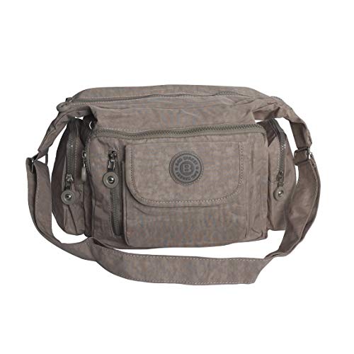 Bag Street - Umhängetasche Crossbag Bodybag Messengertasche Reisetasche Nylon (Stone) - präsentiert von ZMOKA® von Bag Street - präsentiert von ZMOKA