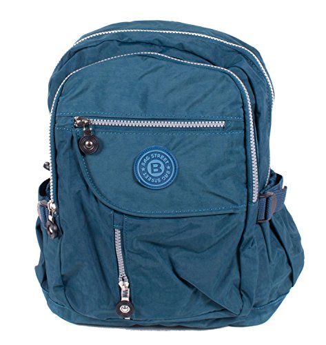 Bag Street Nylon Rucksack Cityrucksack Bag Wanderrucksack Backpack petrol blau von Bag Street