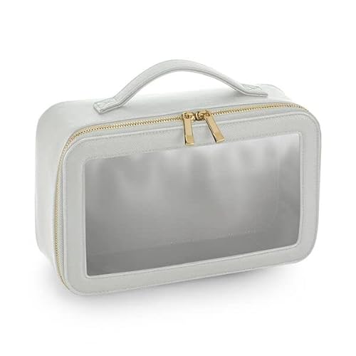 BagBase Boutique Clear Window Travel Case Soft Grey 26 x 16 x 9 cm (BG764) von BagBase