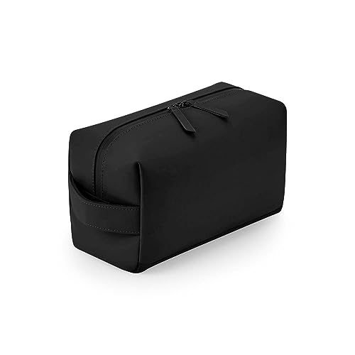 BagBase Matte PU Toiletry/Accessory Case Black 25 x 12 x 15 cm (BG332) von BagBase